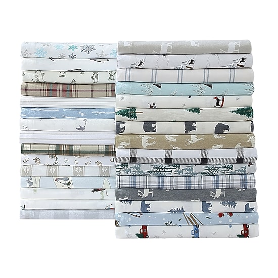 Eddie Bauer® Montlake Easy Care Flannel Sheet Set