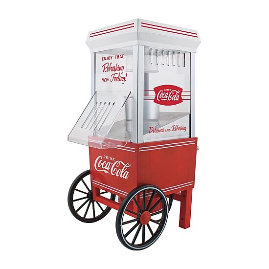 Nostalgia Coca-Cola 12-Cup Hot Air Popcorn Maker