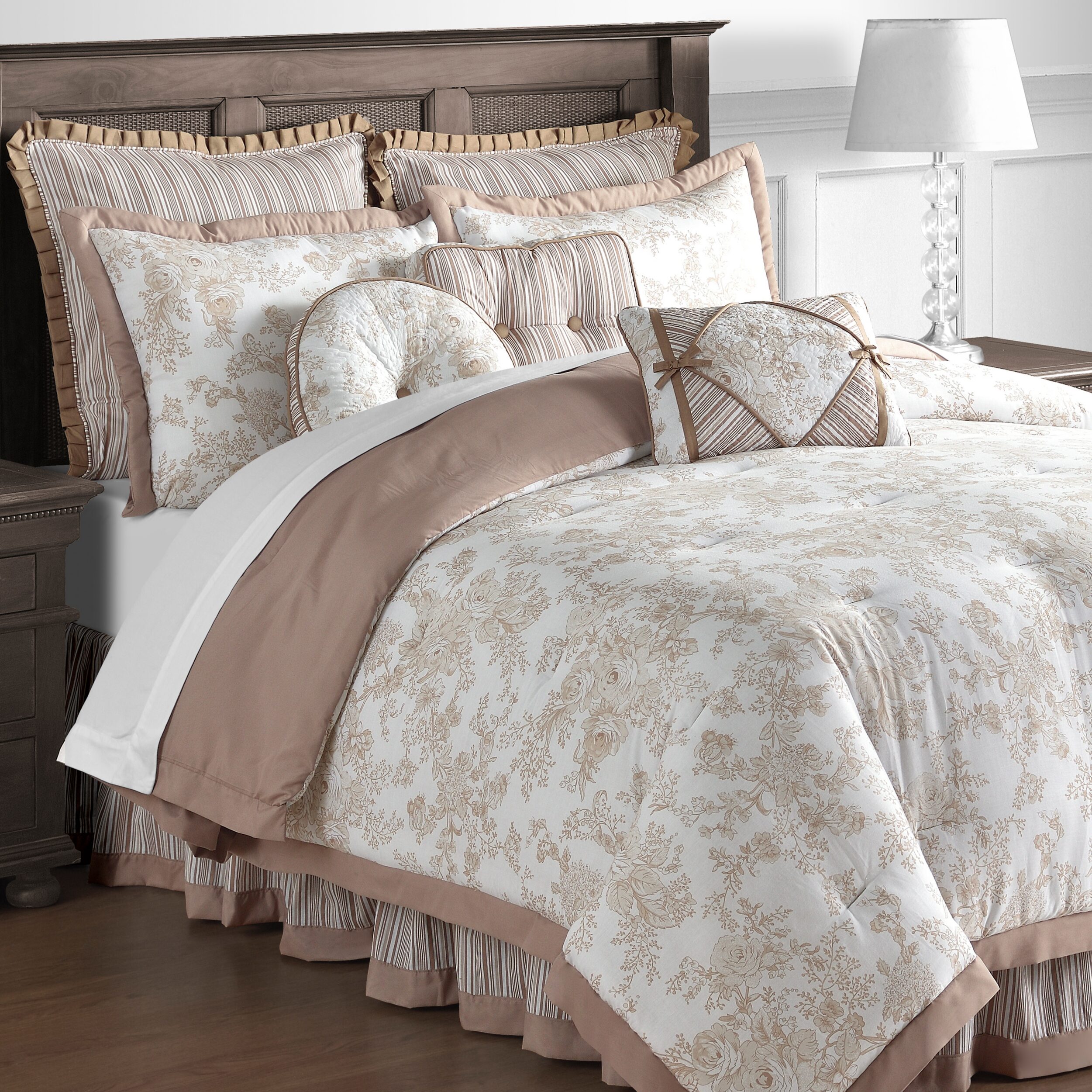 Laurel Manor Toile Garden Cotton Euro Sham