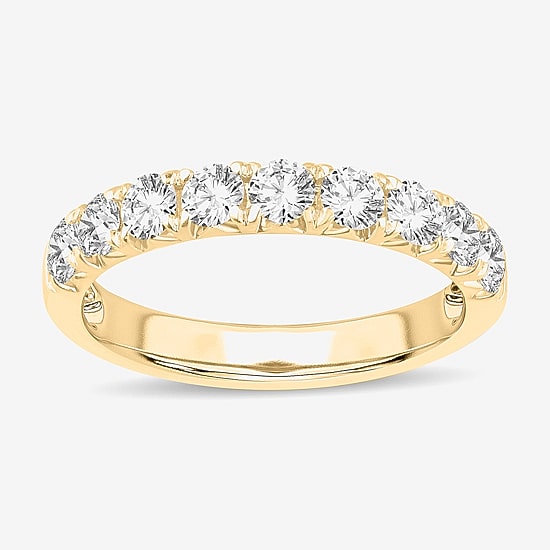 9-Stone (H-I / Si1-Si2) Womens 2 CT. T.W. Lab Grown White Diamond 14K Gold Wedding Band