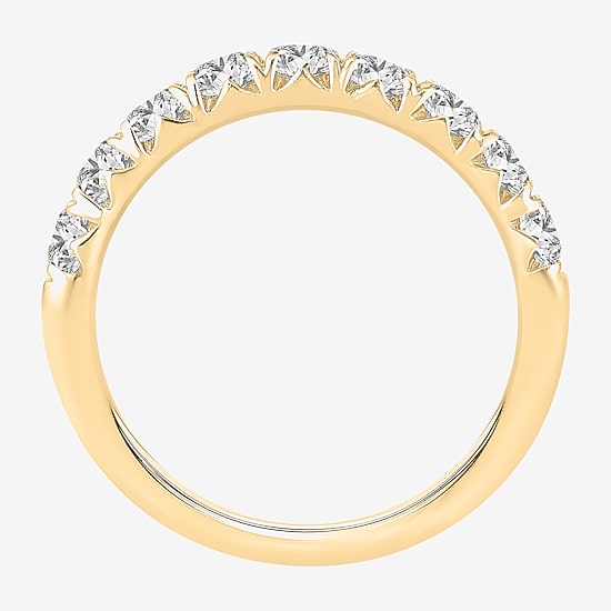 9-Stone (H-I / Si1-Si2) Womens 2 CT. T.W. Lab Grown White Diamond 14K Gold Wedding Band