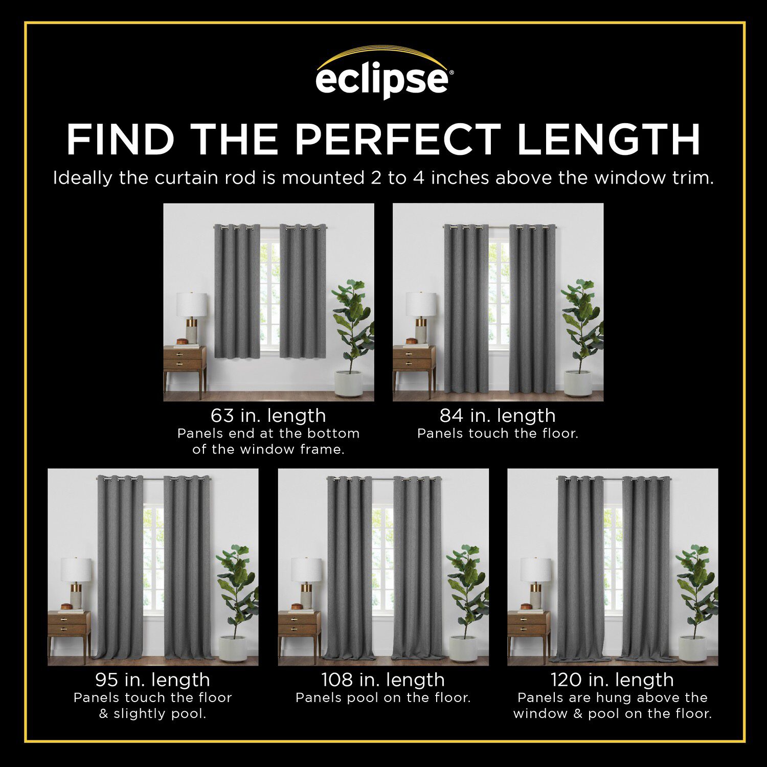 Eclipse Kids Bow Tab Top Blackout Single Curtain Panel