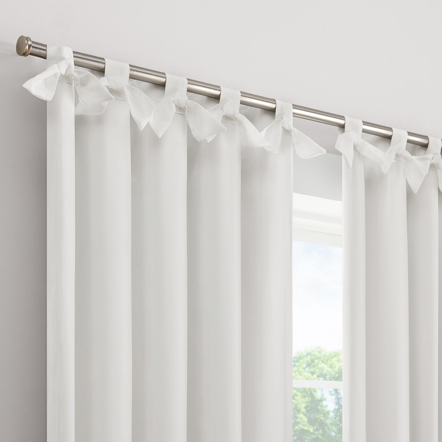 Eclipse Kids Bow Tab Top Blackout Single Curtain Panel