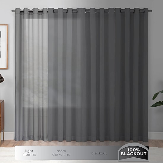 Eclipse Kids Bow Tab Top Blackout Single Curtain Panel