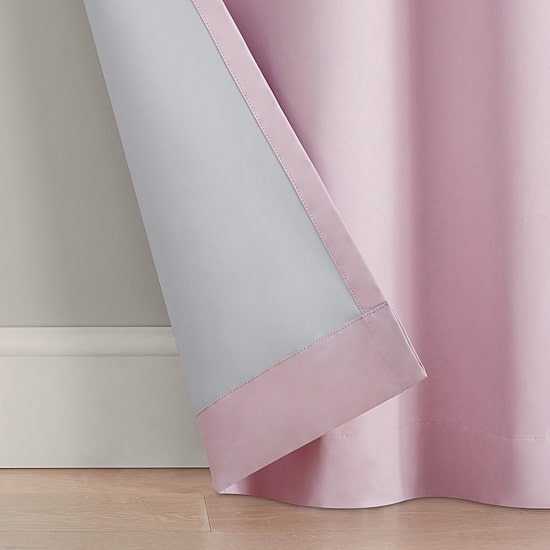 Eclipse Kids Bow Rod Pocket Blackout Single Curtain Panel