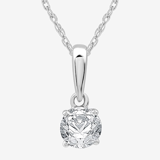 Ever Star (G / SI1-SI2) 1 CT. T.W. Lab Grown White Diamond 10K White Gold Round 2-pc. Jewelry Set