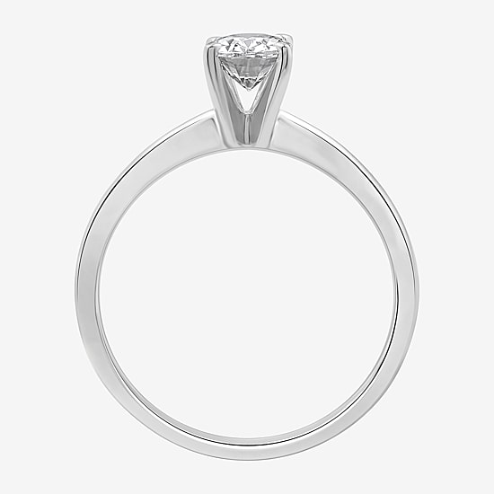 I Said Yes (H-I / I1) Womens 1 CT. T.W. Lab Grown White Diamond Sterling Silver Oval Solitaire Bridal Set