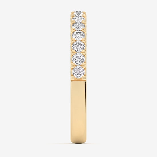 Signature By Modern Bride 2MM  (SI1-SI2 / H-I) 1/2 CT.T.W. Lab-Grown Diamond Wedding Band in 10K or 14K Gold