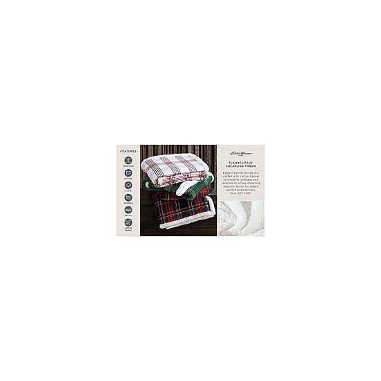 Eddie Bauer Mountain Tartan Washable Lightweight Throw
