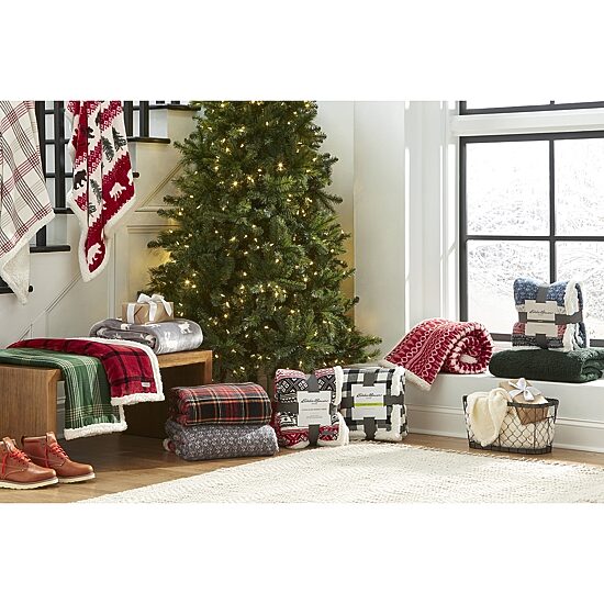 Eddie Bauer Mountain Tartan Washable Lightweight Throw