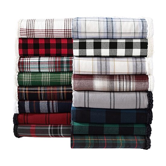 Eddie Bauer Mountain Tartan Washable Lightweight Throw