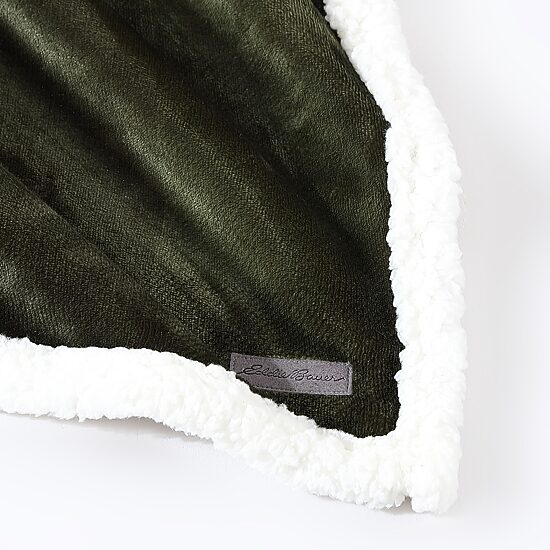 Eddie Bauer Pine Plaid Washable Lightweight Throw