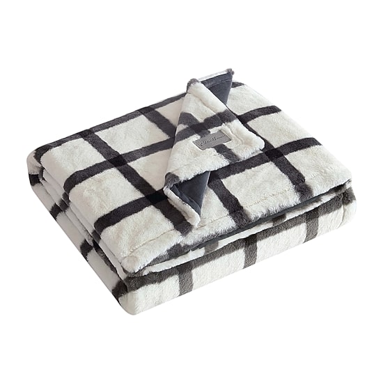 Eddie Bauer Bunkhouse Fur Like Washable Lightweight Throw