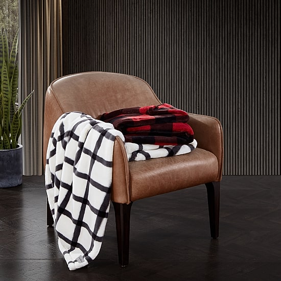 Eddie Bauer Bunkhouse Fur Like Washable Lightweight Throw