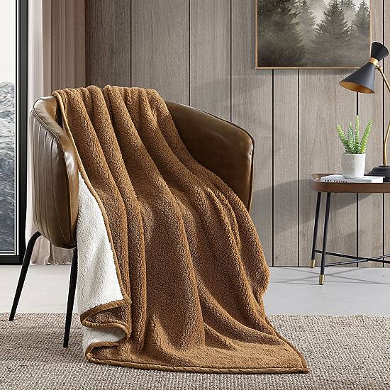 Eddie Bauer Bi Colored Washable Lightweight Throw