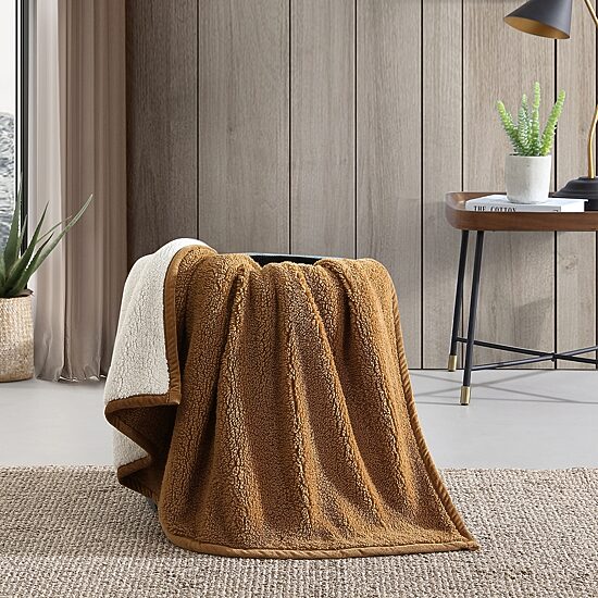 Eddie Bauer Bi Colored Washable Lightweight Throw
