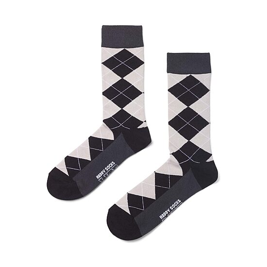 Happy Socks LITE Argyle Mens 1 Pair Crew Socks