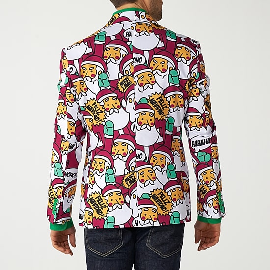 Opposuits Christmas Cool Clause Mens Slim Fit Blazer