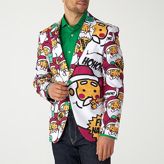 Opposuits Christmas Cool Clause Mens Slim Fit Blazer