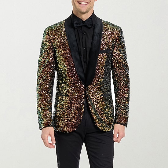 Opposuits Sequins Mens Slim Fit Suit Jacket