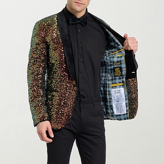 Opposuits Sequins Mens Slim Fit Suit Jacket