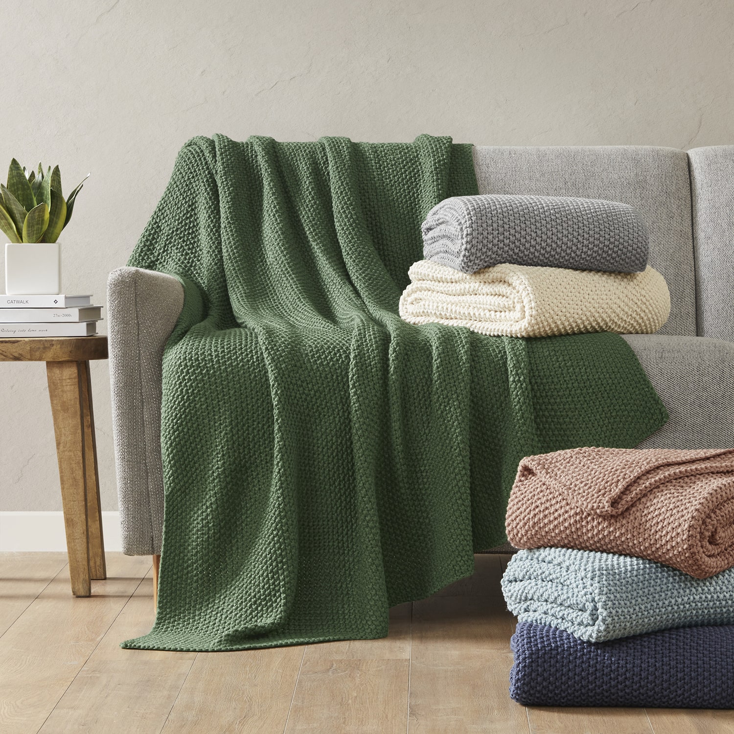 INK+IVY Bree Knit Washable Midweight Throw