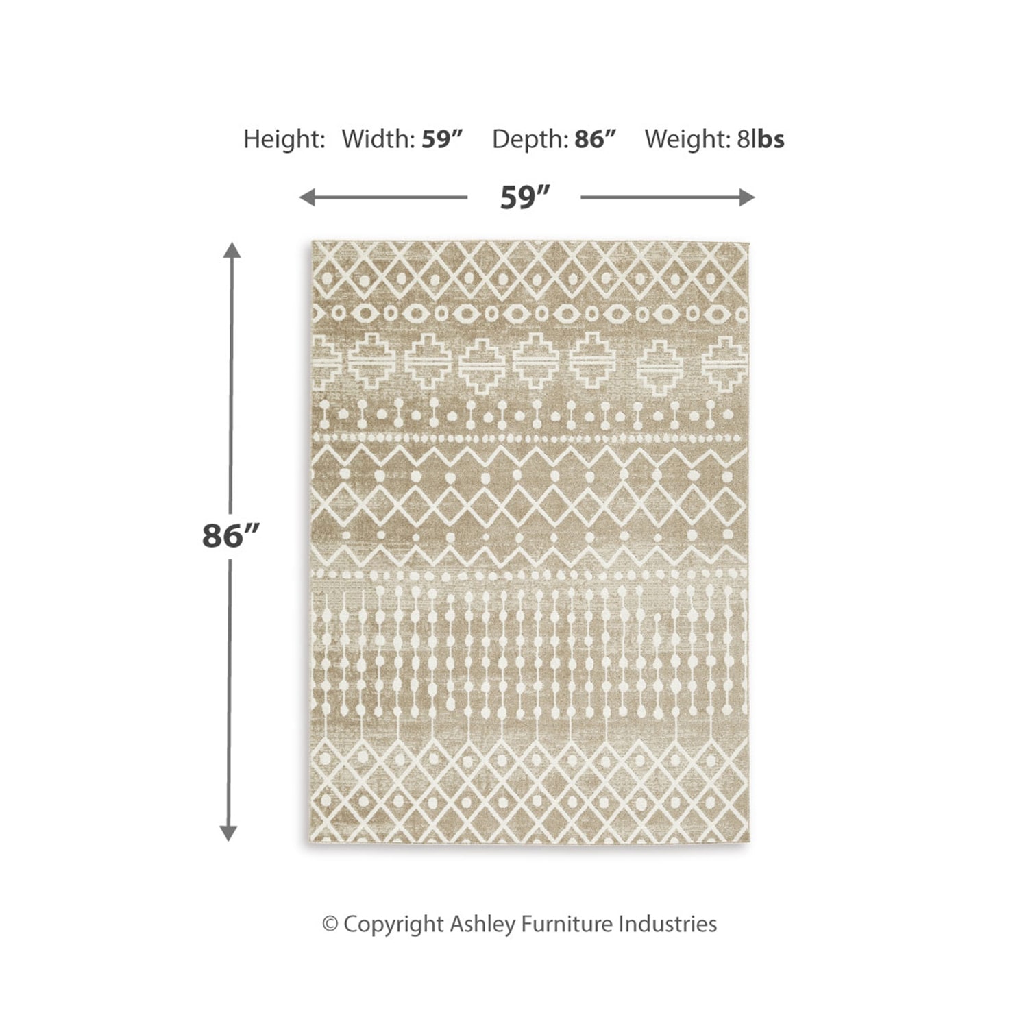 Signature Design by Ashley® Bunchly Washable Indoor Rectangular Area Rug