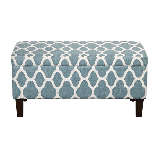 Kinfine Homepop Drake Storage Bench in Linen