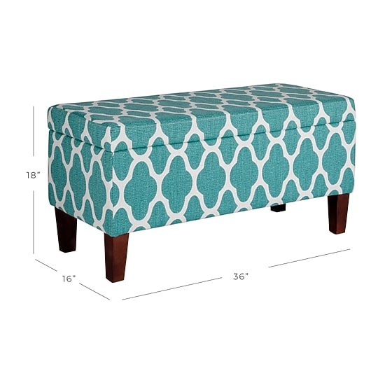 Kinfine Homepop Drake Storage Bench in Linen