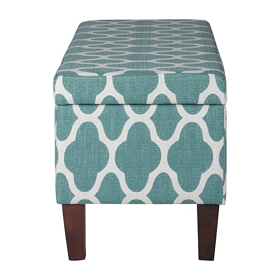 Kinfine Homepop Drake Storage Bench in Linen