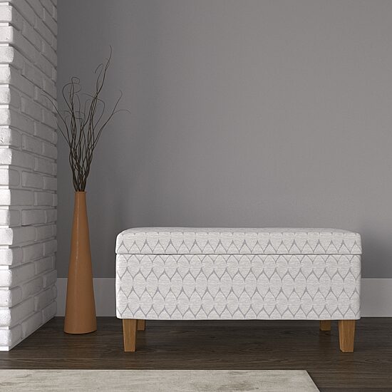 Kinfine Homepop Drake Storage Bench