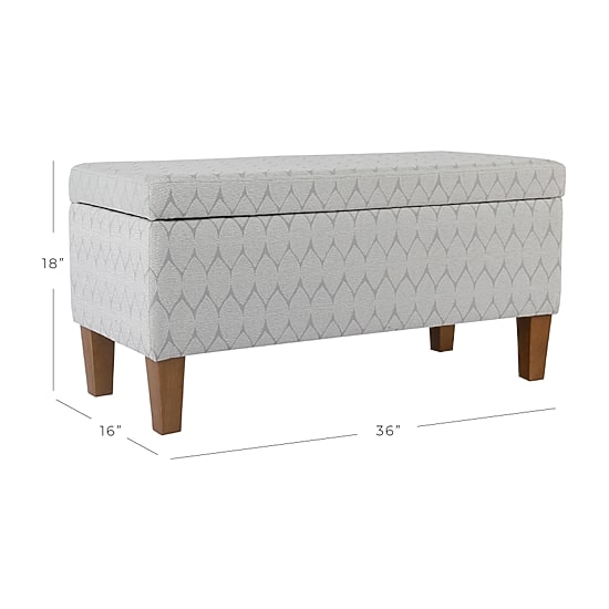 Kinfine Homepop Drake Storage Bench