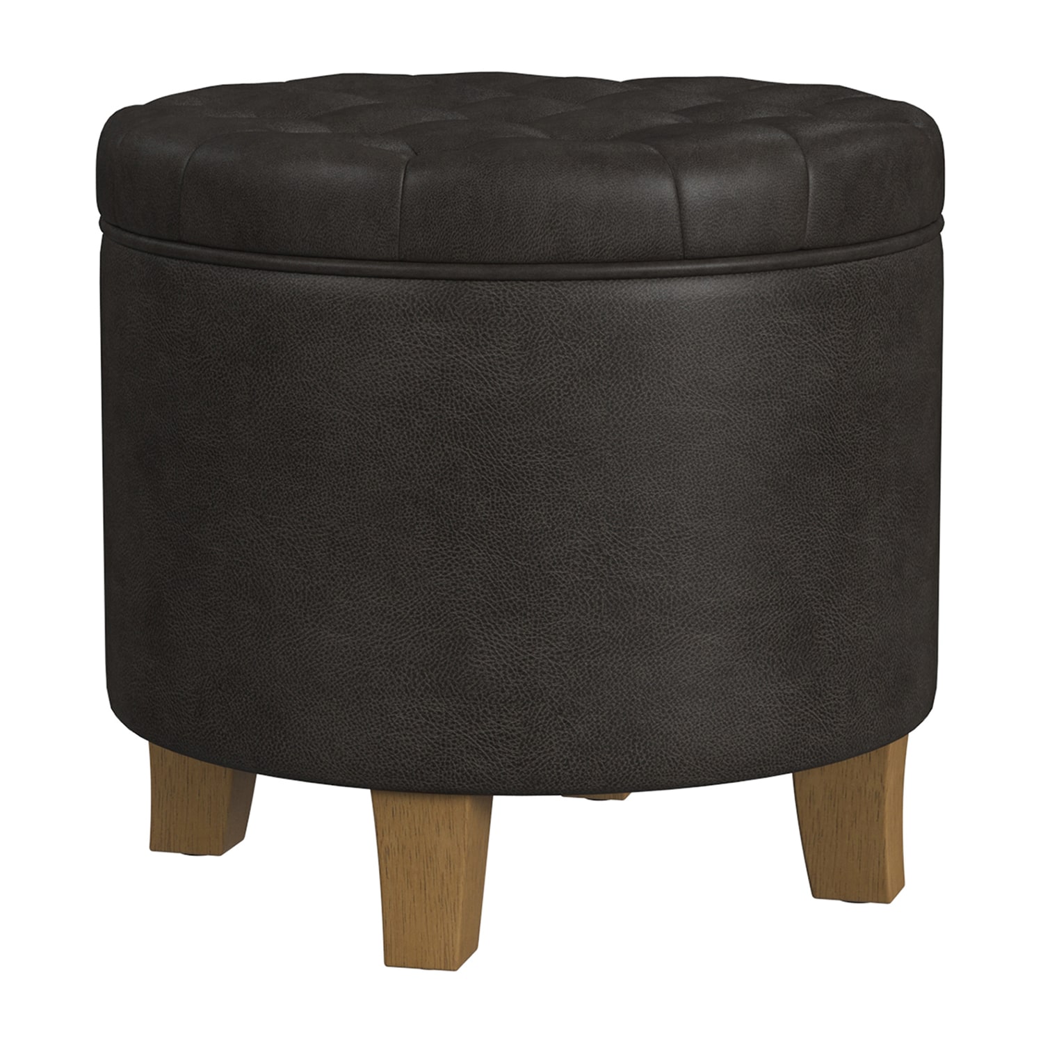 Homepop Storage Tufted Lift-Top Ottoman