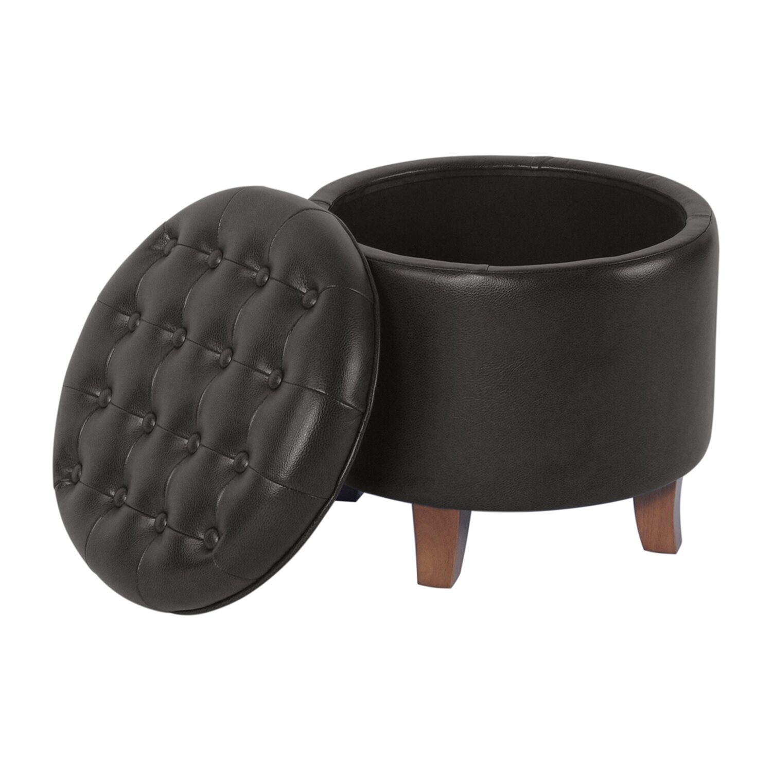 Homepop Storage Tufted Lift-Top Ottoman