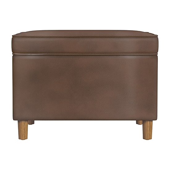 Kinfine Homepop Dinah Hinged Lid Ottoman in Velvet