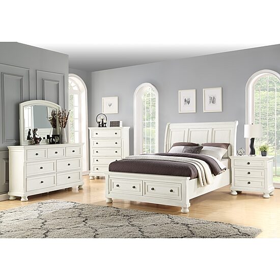 Avalon Furniture Wright 7 Drawer Dresser in Oyster White - Dresser Only