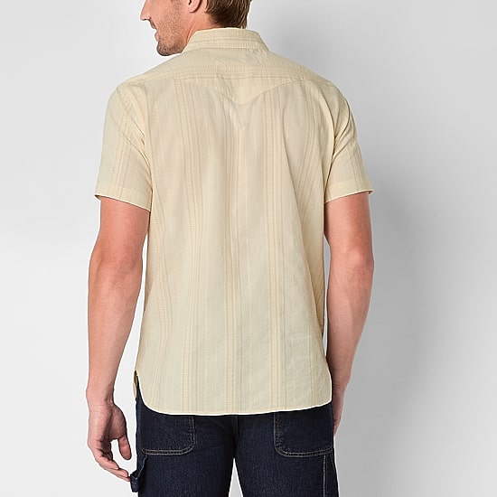 Frye and Co. Mens Short Sleeve Regular Fit Button-Down Shirt