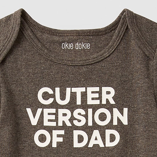 Okie Dokie Baby Unisex Crew Neck Short Sleeve Rib Bodysuit