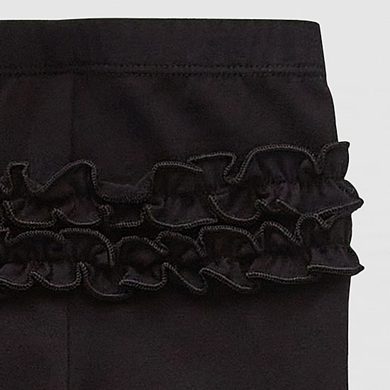 Okie Dokie Baby Girls Full Length Ruffle Back Leggings