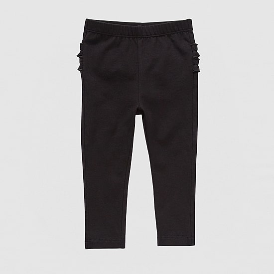 Okie Dokie Baby Girls Full Length Ruffle Back Leggings