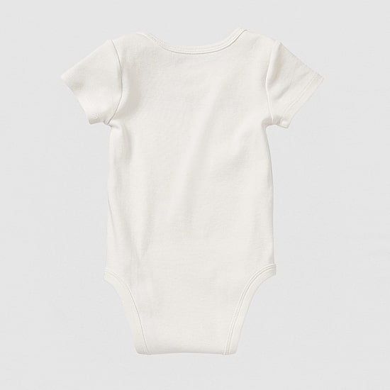 Okie Dokie Baby Unisex Round Neck Short Sleeve Rib Bodysuit