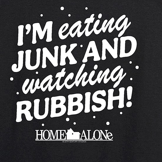 Eating Junk Womens Crew Neck Long Sleeve Regular Fit Graphic T-Shirt
