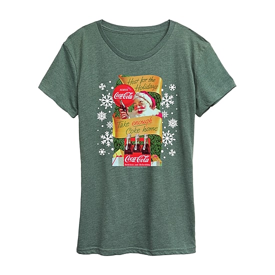 Classic Bottles Womens Crew Neck Short Sleeve Regular Fit Graphic T-Shirt