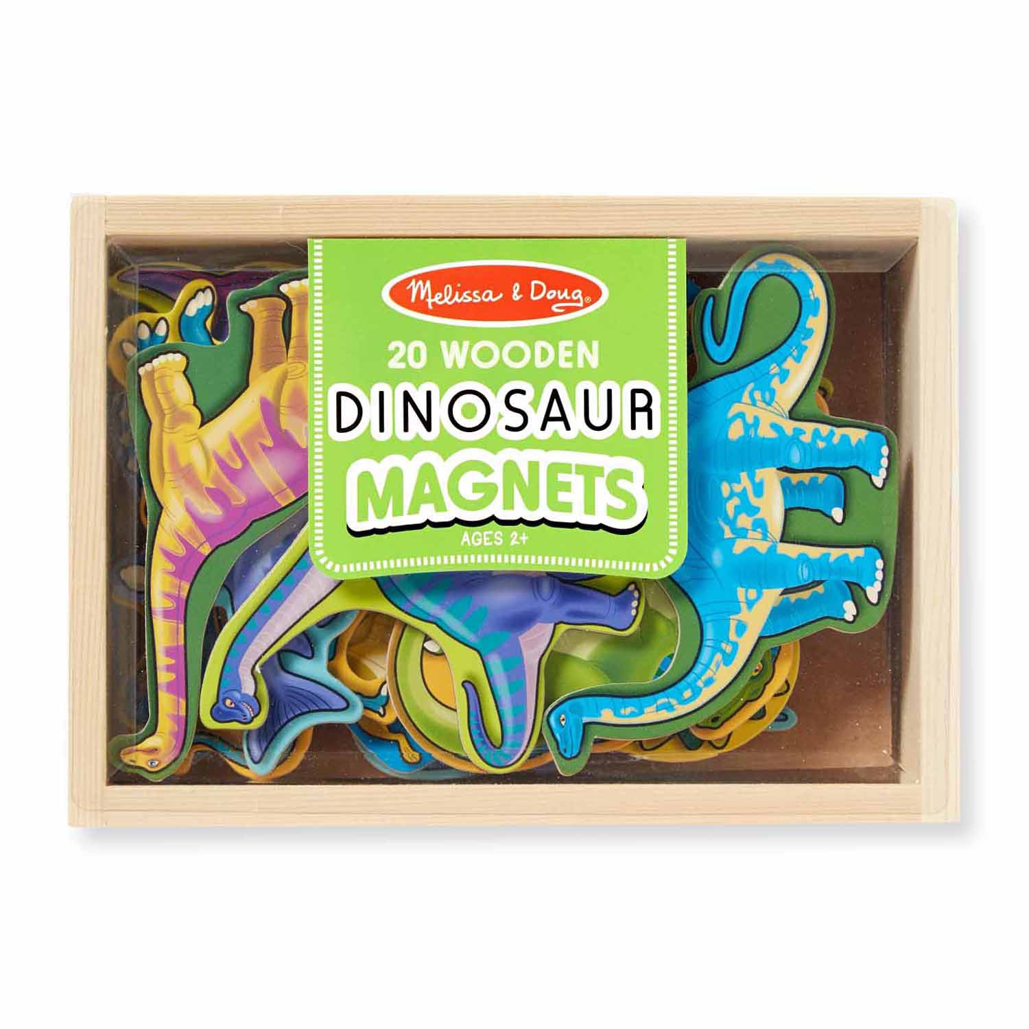 Melissa & Doug Wooden Dinosaur Magnets Discovery Toy