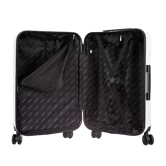InUSA Trend 24 Inch Hardside Lightweight Checked Spinner Luggage