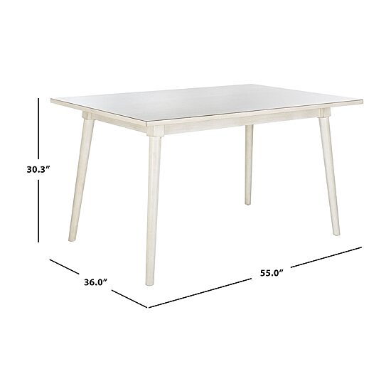 Safavieh Tia Collection Rectangular Wood-Top Dining Table