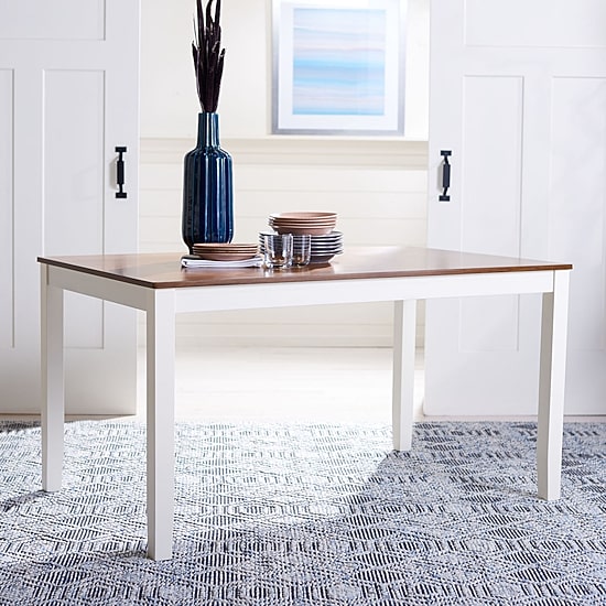 Safavieh Silio Collection Rectangular Wood-Top Dining Table