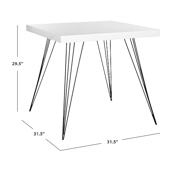 Safavieh Wolcott Collection Square Wood-Top Dining Table