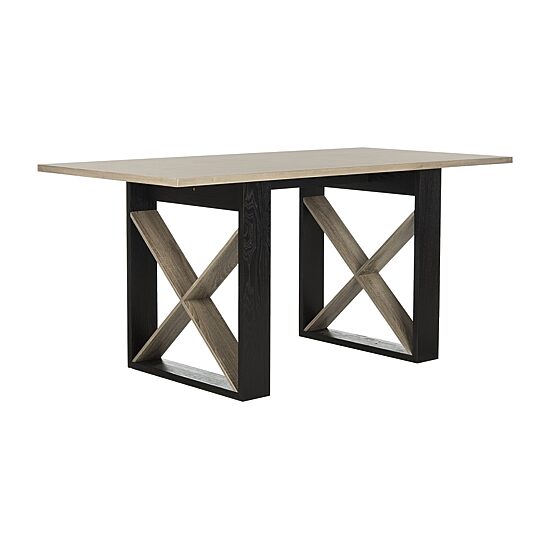 Safavieh Monty Dining Collection Rectangular Wood-Top Dining Table