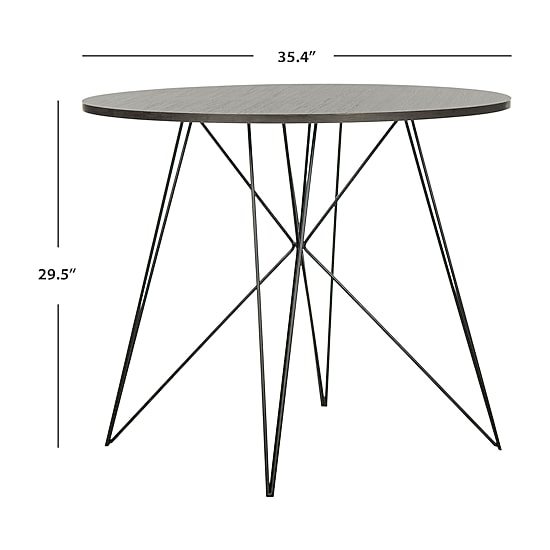 Safavieh Marino Collection Round Wood-Top Dining Table